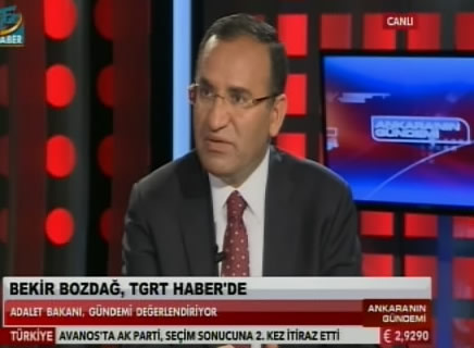 Adalet Bakanı Bekir Bozdağ, TGRT Haber Ankara'nın Gündemi Programında soruları yanıtladı.
